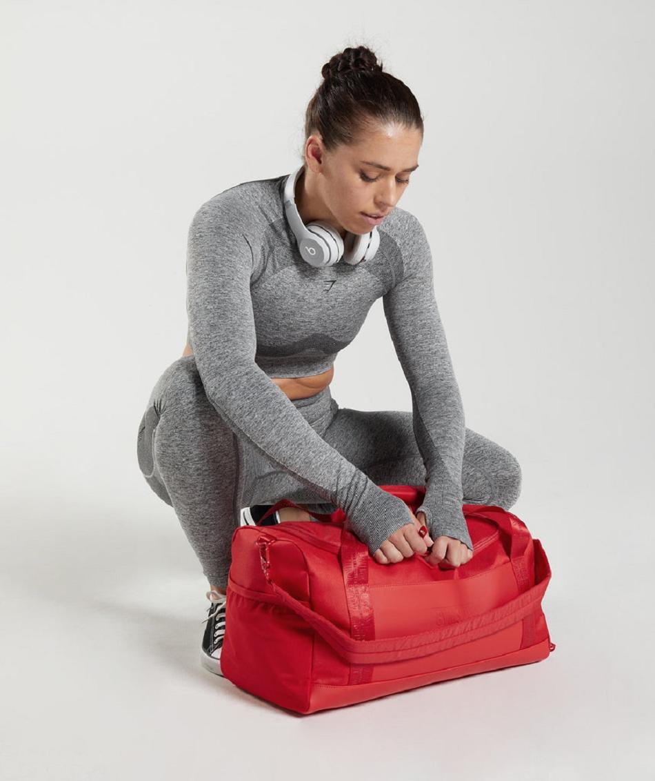 Gymshark Small Everyday Holdall Accessories Torbe Crvene | HR 2140HAP